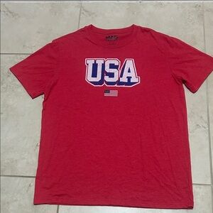 MAD Engine Red USA Flag Tee